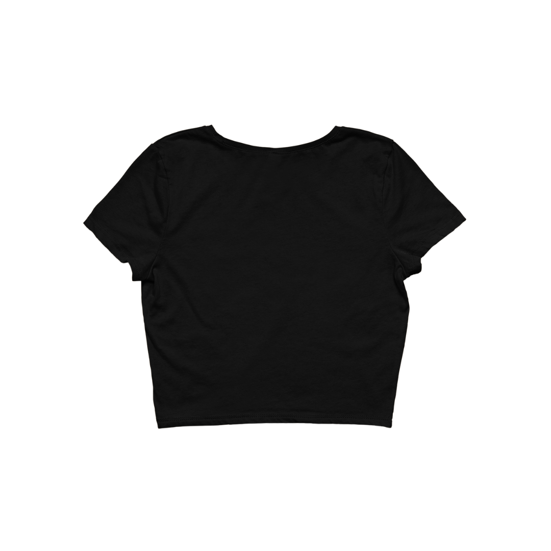 Grá "love" Crop Top- Black