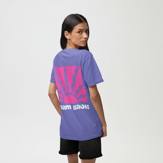Anam Saor “Free Soul” Graphic Tee- Purple